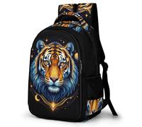 WECECE Kids Backpack Tiger Motif, Lightweight School Bag for Girls Boys Cute Toddler Backpack Preschool Rucksack Bag with Animal