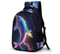WECECE Kids Backpack Whale Girls School Bag Marine Life Back Pack for Girls 7 8 9 10 12 Years Old Children's Backpacks Large Travel Bookbag