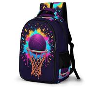WECECE Kids Basket Ball School Backpack Lightweight Basketball School Bag for Boys And Girls, Comfortable Rucksack for Men Women Travel Use