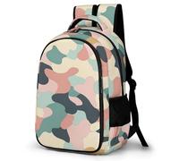 WECECE Kids Camouflage Backpack for Girls 8-13 Yrs, Cute School Bag Children Camo Rucksack for Primary School Travel Use