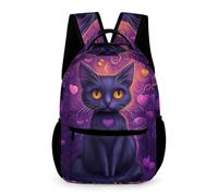 WECECE Kids Cat Design Rucksack Age 10 Children for Boys Cute Kitten Print Backpack for Girls Years 2-5 Durable School Bag Books Stationery Bottle School Trips Travel