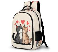 WECECE Kids Cat Pattern Back pack Ages 10-15 Boys Bookbag Girls Kawaii Kitten Daypack for Year 4-8 Lightweight, Stylish and Durable for Spring Outing and Autumn Trip