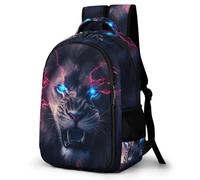 WECECE Kids Cool Lion School Backpack Lightweight Animal Theme School Bag for Boys And Girls, Comfortable Rucksack for Men Women Travel Use