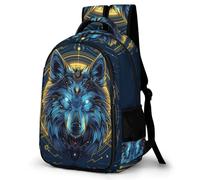 WECECE Kids Cool Wolves Back pack Ages 8-12 and 14 Year Olds, Boys Daypack, Girls Animal Wolf Back pack for School Years 5-9, Stylish and Durable for Spring Trip and Autumn Outing