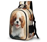 WECECE Kids Cute Puppy Pattern School Backpack, Student Boogbag, Lightweight Durable Kawaii Dog Rucksack for Boys Girls Teenagers, Daypack for Travel, Days Out, Laptops