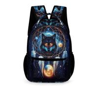 WECECE Kids Dreamcatcher Wolves Daypack 9-13 Years for Boys Wolf School Backpack for Girls Year 3 Lightweight with Side Pockets Backpack Books Water Bottle Outdoor Day Trips