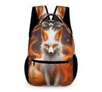 WECECE Kids Fox School Backpack 10-13 Years Students for Boys Animal Fox Daypack for Girls Years 2-5 Lightweight with Side Pockets Backpack Books Bottle Umbrella Travel Outdoor Daily Use
