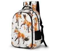 WECECE Kids Foxs Printed Back pack Ages 8-12 and 14 Year Olds, Boys Daypack, Girls Animal Fox Back pack for School Years 5-9, Stylish and Durable for Spring Trip and Autumn Outing