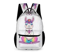 WECECE Kids Funny Alpaca Backpack Age 10 for Boys Llama Design Rucksack for Girls Years 2-4 Lightweight with Side Pockets Daypack Daily Items Bottle Autumn Trip Daily Use
