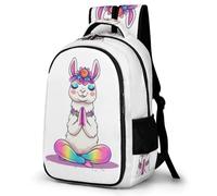 WECECE Kids Funny Alpaca School Bag 11-16 Years, Girls Backpack, Boys Llama Design Daypack Refrigerator Door Trendy Durable for Secondary School and Outdoor Travel and Spring Trip