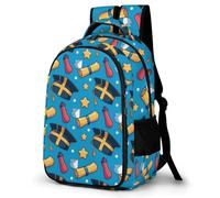 WECECE Kids Graduation Theme School Backpack, Student Boogbag, Lightweight Durable Sweden Flag Rucksack for Boys Girls Teenagers, Daypack for Travel, Days Out, Laptops