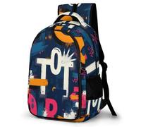WECECE Kids Graffiti Fashion Back pack Age 8-13 Boys Backpack Girls Colourful School Backpack for Year 3-6, Lightweight and Durable for Travel Outdoor and Day Trips