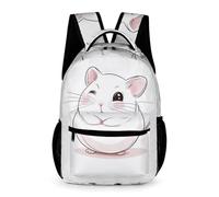 WECECE Kids Guinea Pig Daypack Age 8 Children for Boys Cute Dutch Pig School Backpack for Girls Year 1 Lightweight Durable School Bag Daily Items Bottle Outdoor Day Trips