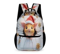 WECECE Kids Guinea Pig School Backpack 8-12 Years for Boys Cute Dutch Pig School Bag for Girls Years 2-5 Lightweight Backpack Books Stationery Bottle Spring Outing Travel
