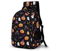 WECECE Kids Halloween Theme Halloween Theme School Backpack, Student Boogbag, Lightweight Durable Ghost Rucksack for Boys Girls Teenagers, Daypack for Travel, Days Out, Laptops