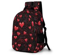 WECECE Kids Hearts Daypack Age 9-15, Boys 13.3 Inch Laptop Backpack Refrigerator Door Girls Love Hearts Daypack for Primary Years, Trendy Durable for School Travel and Outdoor