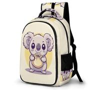 WECECE Kids Koala Pattern Backpack Age 8-14, Boys 15.6 Inch Laptop School Bag, Girls Animal Print School Backpack for Secondary Years, Cool Durable for Daily Use Travel and Hiking