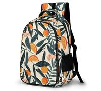 WECECE Kids Lemon Pattern School Bag 11-16 Years, Girls Backpack, Boys Fruit Theme Daypack Refrigerator Door Trendy Durable for Secondary School and Outdoor Travel and Spring Trip