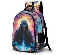 WECECE Kids Skeleton School Bag 11-16 Years Girls Backpack Boys Skull Daypack Trendy Durable for Secondary School and Outdoor Travel and Spring Trip