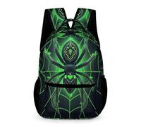 WECECE Kids Spider Pattern Backpack Age 12 Kids for Boys Cyberpunk Style Bookbag for Girls Years 4-6 Durable Daily Rucksack Books Stationery Bottle Outdoor Day Trips