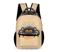 WECECE Kids Spider Print Bookbag Age 12 Primary for Boys Girls Cute Little Animal Backpack Year 2 Lightweight Rucksack Books Bottle Umbrella Spring Outing Travel