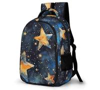 WECECE Kids Stars School Bag 11-16 Years Girls Backpack Boys Five-Pointed Star Daypack, Trendy Durable for Secondary School and Outdoor Travel and Spring Trip