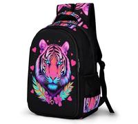 WECECE Kids Tiger Design Back pack for Boys Girls Age 9-15 Animal Rucksack 11.6 Inch Laptop School Bag for Secondary Years and Travel Hiking and Day Trips