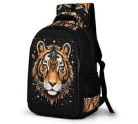 WECECE Kids Tiger Print Back pack Ages 8-12 and 14 Year Olds Boys Daypack Girls Animal Tiger Back pack for School Years 5-9, Stylish and Durable for Spring Trip and Autumn Outing