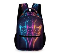 WECECE Kitten Design Backpack Kids for Boys 9-13 Years Animal Cat Print Daypack for Girls Year 2 Primary Kids Durable Rucksack Daily Items Bottle Outdoor Day Trips