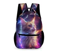 WECECE Kitten Motif Book Bag Girls Age 9 Primary Kids Animal Cat Pattern School Bag Year 4 Boys Modern Backpack Daypack 43x32x15cm for Autumn Trip Outdoor Books Notebooks