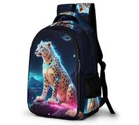 WECECE Large 16.5 Inch Cheetah Design Rucksack for Boys Girls 10-16 Years Kids Animal School Bag, Fashion School Bag Rucksack for Year 5-9 Daily Use Travel and Hiking