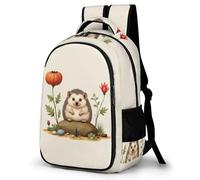 WECECE Large 16.5 Inch Cute Hedgehog Rucksack for Boys Girls Ages 7-12 Kids Animal Style School Backpack, Lightweight Stylish Rucksack for Year 3-6 Travel Hiking and Day Trips