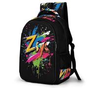 WECECE Large 16.5 Inch Graffiti Rucksack for Boys Girls Age 7-11 Kids Colourful Daypack Stylish and Durable Rucksack for Primary to Secondary Outdoor Travel and Spring Trip