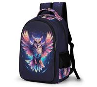 WECECE Large 16.5 Inch Owl Rucksack for Boys Girls Age 9-15 Kids Bird Bookbag Modern Stylish Rucksack for Primary School Autumn Outing and Travel