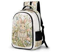 WECECE Large 16.5 Inch Rabbit Rucksack for Boys Girls Age 9-15 Kids Cute Rabbit School Backpack, Stylish and Durable Bookbag for Year 5-9 Daily Use Travel and Hiking