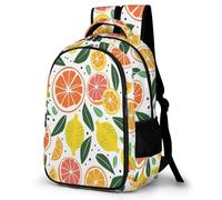 WECECE Lemon Bookbag Boys 15 Year Olds Fruit School Bag Kids Primary to Secondary Fashion Backpack Book Bag for Kids and Teens Day Trips Spring Outing Autumn Trip Daily Use