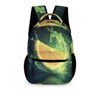 WECECE Lemon Bookbag Preschool Kids Primary for Boys Age 7 Fruit Theme School Backpack for Girls Year 3 Durable with Side Pockets Daypack Books Stationery Bottle School Trips Travel
