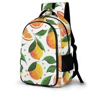 WECECE Lemon Design Backpack Boys Ages 8-11 Fruit Print Bookbag Girls Junior School Lightweight School Bag for Kids and Teens Autumn Trip Hiking Day Trips Birthday Gift