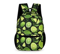 WECECE Lemon Illustration Rucksack for Girls 7-13 Years Fruit Design Bookbag for Boys Years 4-6 Primary Kids Durable Backpack Books Water Bottle Outdoor Day Trips