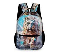 WECECE Leopard Design Rucksack Boys Girls Age 9 Primary Kids Animal Cheetah School Backpack Year 4 Students Stylish Bookbag 43x32x15cm for Travel Daily Use Books Notebooks