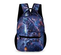 WECECE Leopard Motif Backpack School Kids Age 7 Primary Kids Cheetah Animal School Bag Year 2 Students Stylish Rucksack Book Bag 43x32x15cm for Birthday Gift Books Notebooks