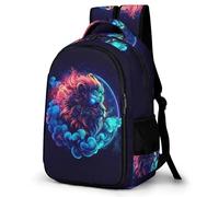 WECECE Lion Design Daypack Girls Age 10 Animal Print School Backpack Teens School Years 5-9 Trendy Backpack for Kids and Teens Hiking Spring Outing Autumn Trip Daily Use