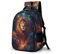 WECECE Lion Pattern Daypack Kids Ages 8-11 Animal Motif School Backpack Students School Years 5-9 Lightweight Rucksack for Teens 11.6 Inch Laptop Backpack Birthday Gift