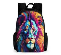 WECECE Lion School Bag for Girls Animal King Backpack 7-10/10-12 Years Bookbag Elementary Secondary Schoolbag Kids Business Rucksack Daypack