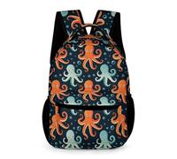 WECECE Marine Life Rucksack Nursery Primary Kids Primary for Boys Girls Age 8 Ocean Creatures School Bag Year 3 Durable Bookbag Daily Items Bottle Spring Outing Travel