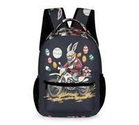 WECECE Moto Design Backpack Boys and Girls Age 6 Primary Kids Motorbike Rucksack Year 1 Kids Lightweight Durable School Bag Bookbag 43x32x15cm for Books and Notebooks Daily Study