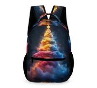 WECECE Mushroom Cloud Rucksack Boys Ages 7-10 Years Primary Kids Christmas Theme School Backpack Year 2-5 Girls Large Bookbag 43x32x15cm for Daily Lessons Books Notebooks