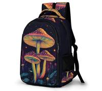 WECECE Mushroom Design Book Bag Boys 8-12 Year Olds Plant Theme School Backpack Girls Year 5-7 Fashion School Bag Backpack for Teens 13.3 Inch Laptop Rucksack Daily Use