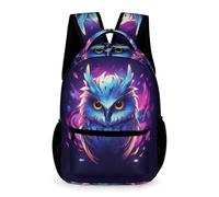 WECECE Owl Design Backpack Boys and Girls Ages 9-13 Years Primary Kids Bird Motif School Bag Year 4-8 Kids Trendy Rucksack Book Bag 43x32x15cm for Books and Notebooks Daily Study