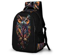 WECECE Owl Design Bookbag Kids 7-11 Year Olds Bird Print School Backpack Students Year 9 Cool Daypack for Kids and Teens Birthday Gift Spring Outing Autumn Trip Daily Use